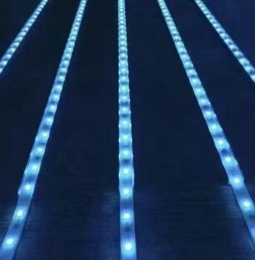 Led chasing light running water lamp with 24vfor home wedding popular corridor living room ceiling meteor shower lamp with marquee lamp