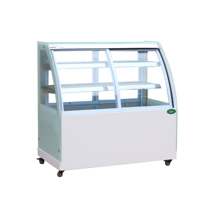 Cake display case - commercial air-cooled refrigerated showcase for cake shops, dessert parlors, and bubble tea shops