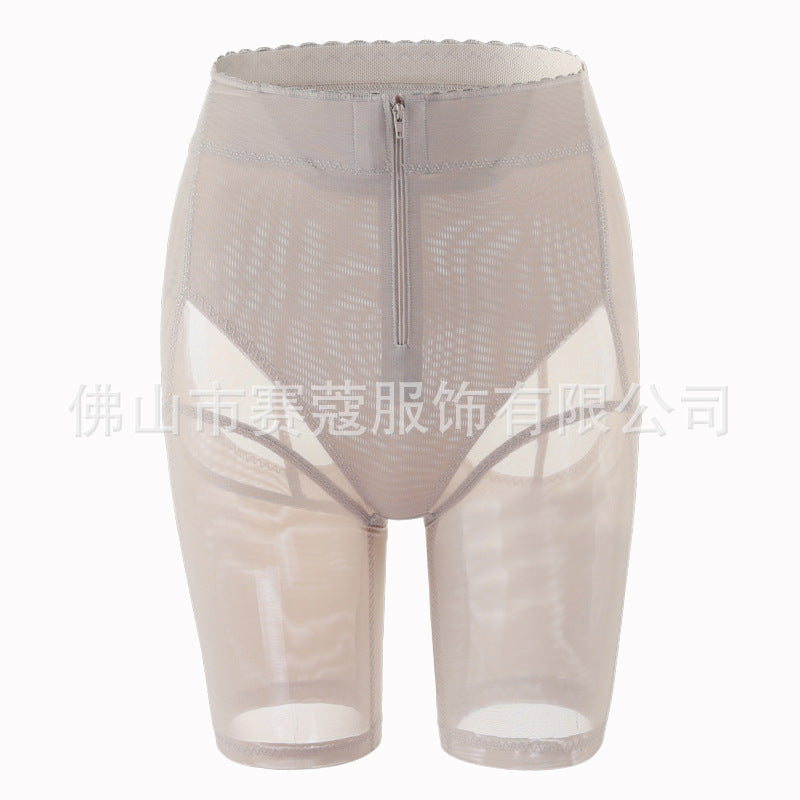 summer new spandex mesh tummy control shapewear leggings - waist slimming, butt lifting, breathable mesh base layer tummy control pants