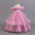 Factory direct children's floral tulle dress - princess style, perfect for runway shows and baby photoshoots