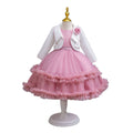 New arrival: three-piece children's formal dress set - lace princess dress for flower girls, model dress, kids dress