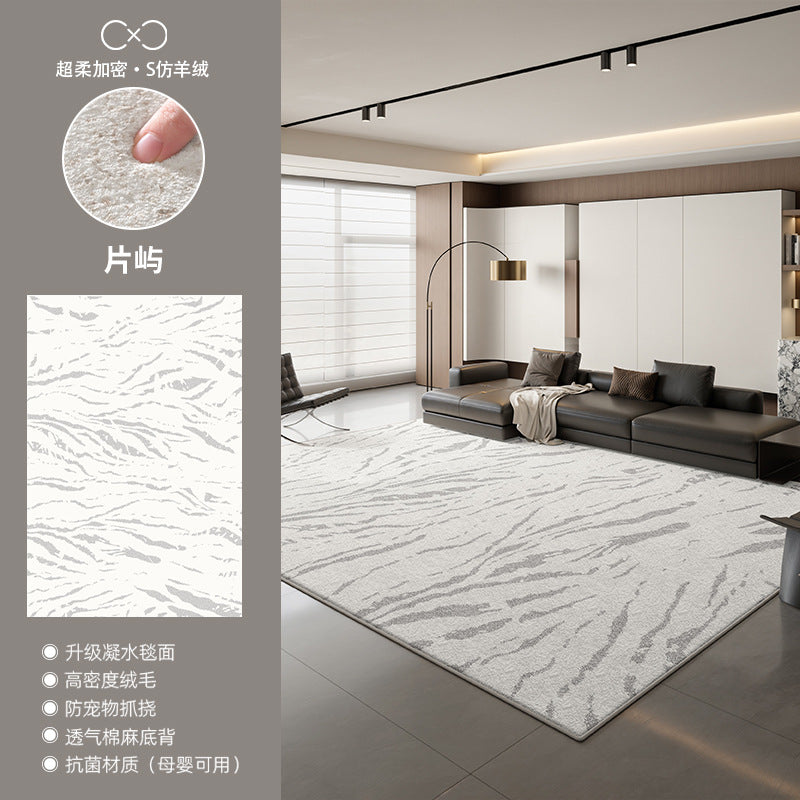 Distributed carpet living room new arrival no-wash and wipeable accessible luxuryclassy waterproof and stain-resistant floor mat modern casual bedside blanket