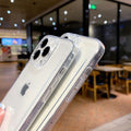 Suitable for apple 17promax transparent mobile phone case iphone16tpu anti-fall 15 space all-inclusive 13 protective cover