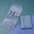 Folding bag 16-piece set (macaron blue)