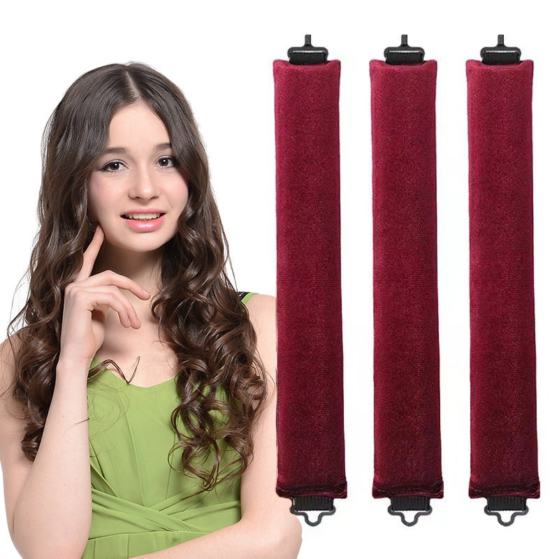 Cross-border heat-free curling hair artifact Sleeping does not hurt hair Lazy sleeping styling curling iron Non-perming large wave curling iron