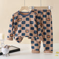 Children's spring/autumn underwear set, boys' and girls' lycra cotton thermal underwear, baby base layer pajamas, loungewear