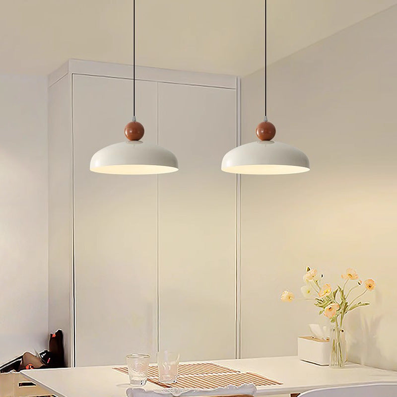 Nordic cream style restaurant pendant light japanese retro dining table lamp ufo modern dining room bar home small pendant light