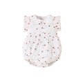 Baby bodysuit  summer newborn triangle bodysuit, pastoral style floral sleeveless pure cotton infant clothing