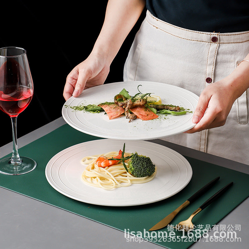 Creative western-style steak plate, hotel pasta plate, restaurant & home dessert presentation plate, western steak plate