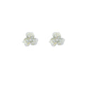 Super sparkly pink gradient zircon flower stud earrings - women's 2026 new arrival, hot spring/summer style, high-end elegant earrings