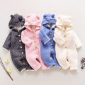 Baby knitting one-piece hoodie spring & fallnewborn clothing male and female baby sweater cute heattech romper 03