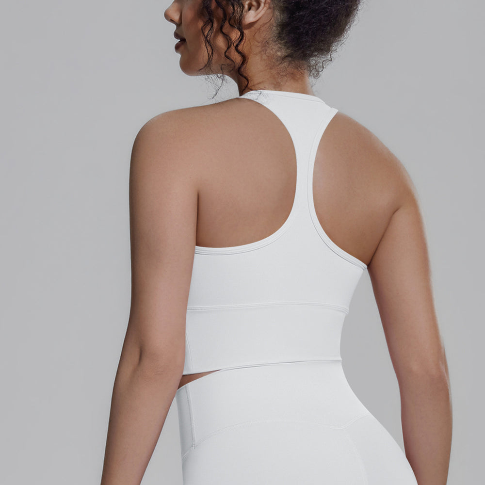 New arrival cross-border pure color i-shaped back tight breathable sports intimates running fitness yoga wear vest tops for women