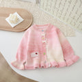 Girls' rainbow knit cardigan - new autumn/winter  collection