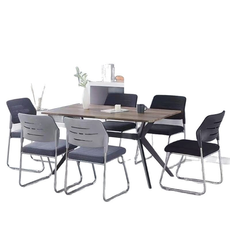 Office chair conference room prolonged sitting meeting training staff ergonomic chair stackable backrest chair - ideal for chess and card rooms