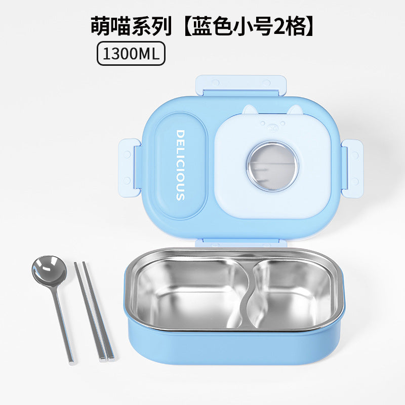 316 stainless steel thermal insulation lunch box is convenient for students to go to work Bento box Microwave oven canteen lunch box