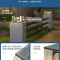 Solar powered fence post lights - outdoor pillar lights for yard, garden, courtyard, villa gate pillars - waterproof outdoor lighting