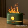 New dual-color simulated flame aroma diffuser - ultrasonic humidifier for home, office, and desktop use - amazon export quality
