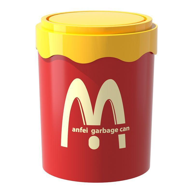 Accessible luxury large capacity trash can cute for home creative bathroom good looking bedroom office living room paper basket