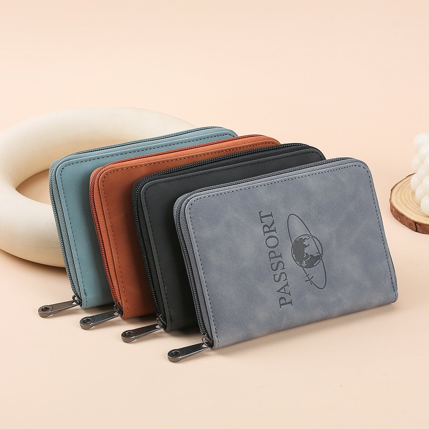 [99% rate] 2025 new matte RFID anti-theft travel ticket storage wallet new wholesale passport bag