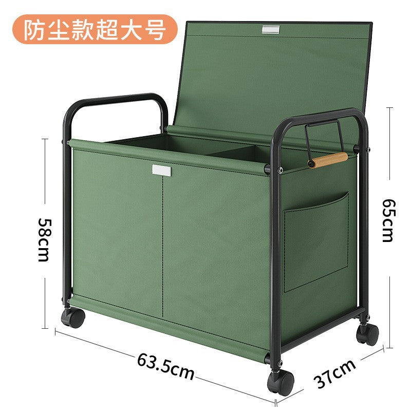 Storage basket under desk backpack organizer snack basket mobile toy storage cart office desk organizer