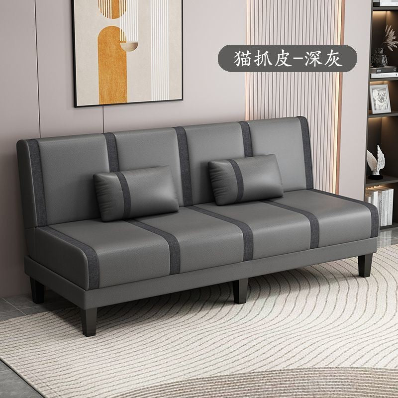 Sofa can be folded for dual use, double and three-person multi-functional simple rental room bedroom lazy living room foldable sofa bed