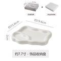 Ins ceramic jewelry tray necklace glasses display plate entryway key storage bedroom vanity decorative ornament