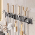 [50cm with 4 cards and 5 hooks] gun gray fashion mop-abs hook