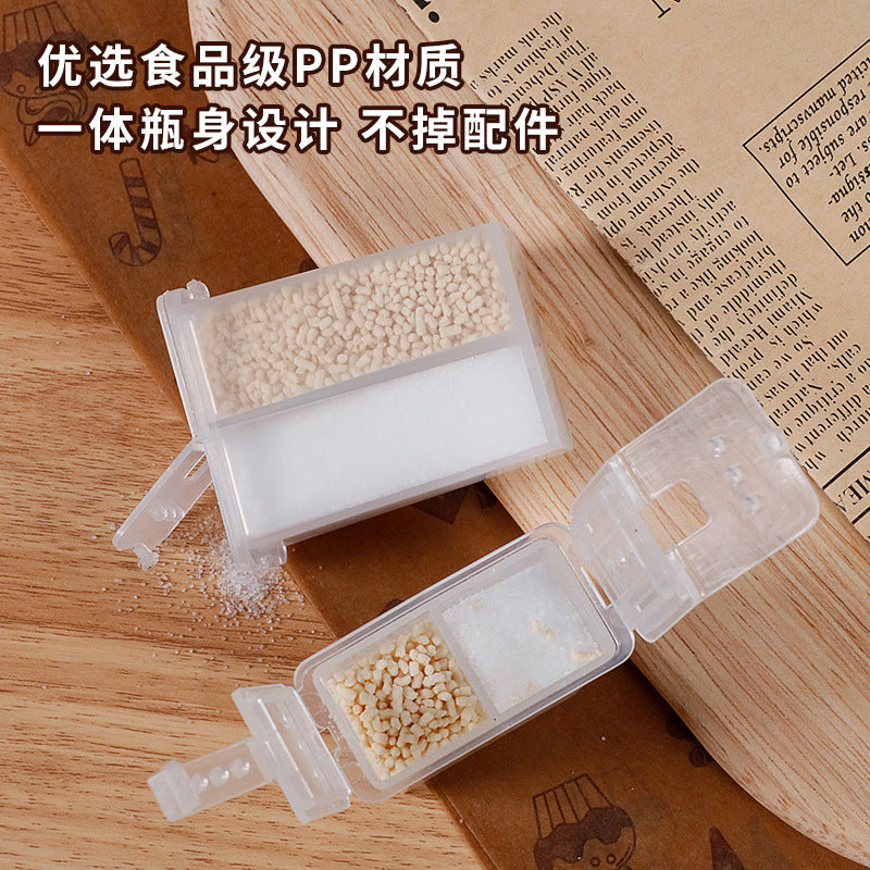 Compartmented seasoning bottle mini outdoor seasoning box portable storage seasoning box sealed moisture-proof seasoning bottle cross-border hot sale