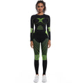 New women's long-sleeve yoga outfit - seamless, breathable, and perfect for autumn/winter skiing, running, outdoor cycling, and fitness training