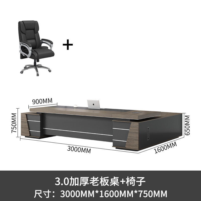 Saint li boss office desk and chair set - minimalist modern executive desk, high-end manager's desk, supervisor's desk, office desk