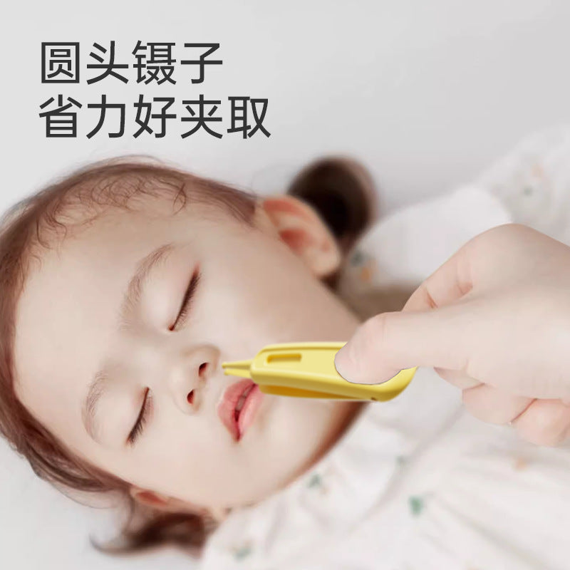 Anti-pinch baby nail scissors set newborn baby small scissors kids nail clippers nail polisher wholesale storage