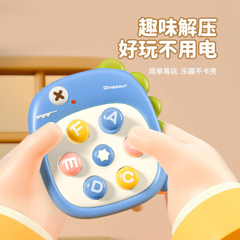 Cross-border new products Dinosaur whack-a-mole baby 0-3 years old Parent-child interaction Press music early education educational toys wholesale