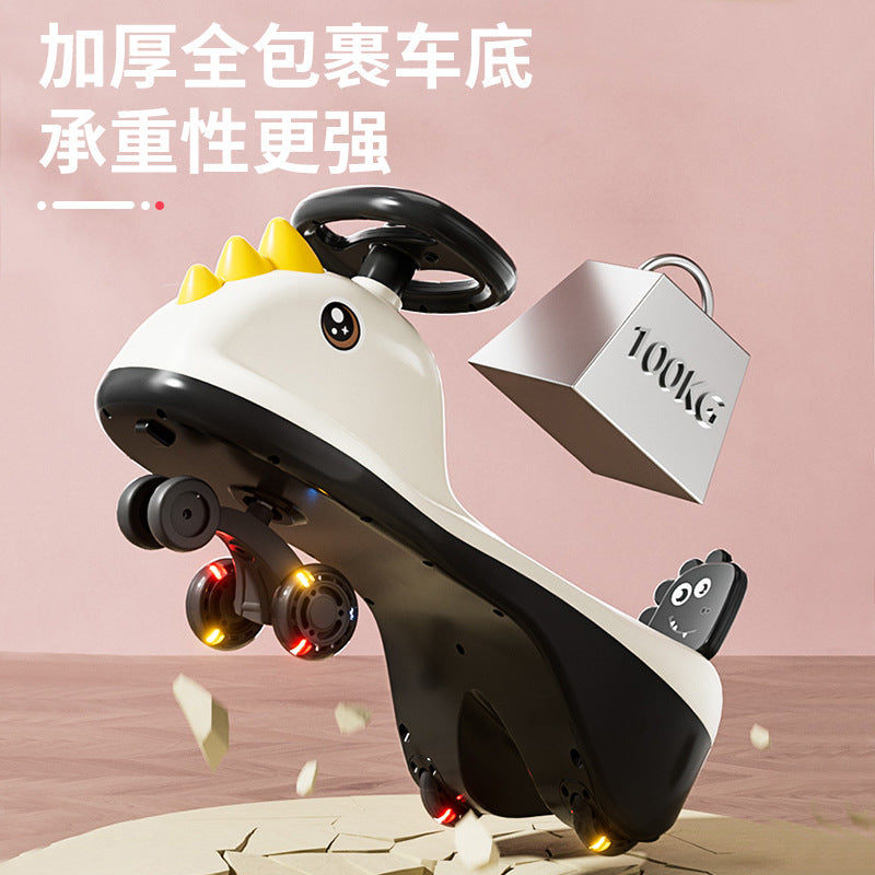 Popular children's twist car, unidirectional wheel, male and female babies 1 to 3 years old, anti-rollover adult swing car