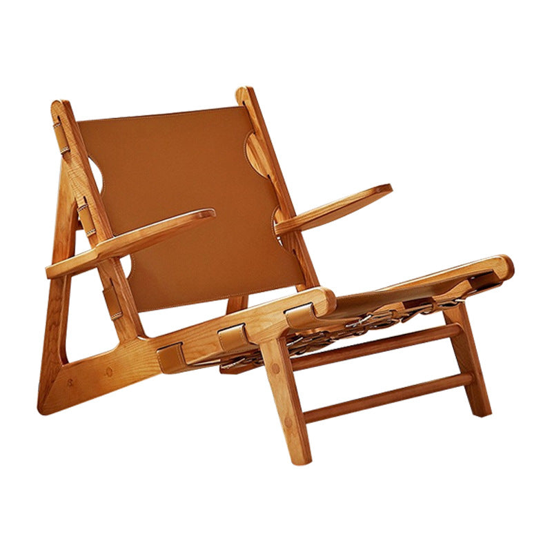 Wabi-sabi style chair designer hunting chair single living room sofa chair ins casual balcony chair retro back chair