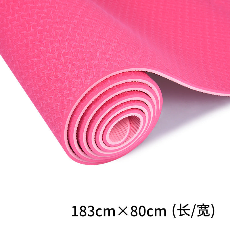 Tpe yoga mat manufacturer - eco-friendly wholesale, non-slip sports yoga fitness mat, anti-slip home use, women's shock absorption, sound insulation mat