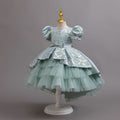 Ready-to-ship new sequin kids' gown with train, princess dress for flower girls, birthday party dress, girl's dress