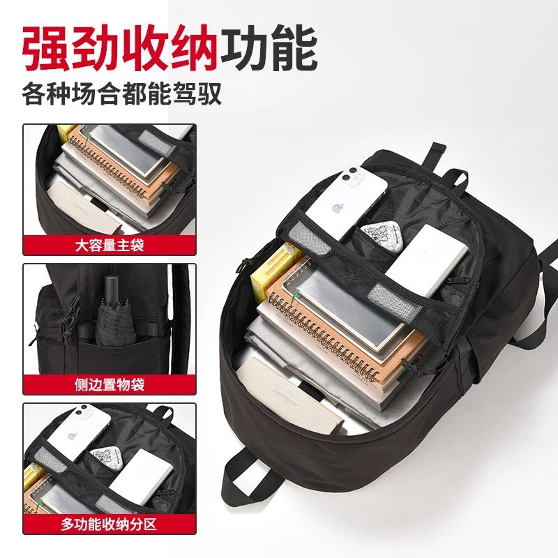 Simple Men's Backpack Large Capacity Casual Japanese Junior High School High School Student School Bag Travel Backpack Female