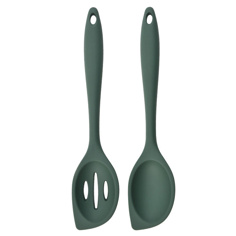 Cooking utensils, silicone spoons, all-inclusive spoons, household spoons, medium salad spoons for children