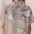 wholesale women's short-sleeved shirts, trendy shirt with hot-selling cross-border print designs, dropshipping available
