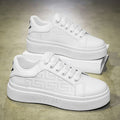 Men's fashion sneakers: 2025 spring new arrivals - trendy, versatile, chunky sole white shoes for students, athletic & casual wear