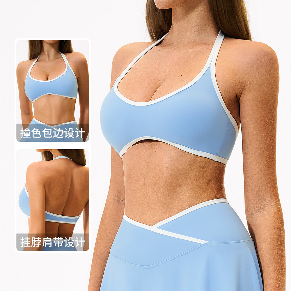70 billion naked feeling halter sports intimates beautiful back seamless vest fitness pilates yoga sports bra 2134