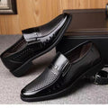 Summer hollow-out sandals cross-border men's leather shoes business casual genuine soft leather shoes non-slip soft sole middle-aged and elderly dad shoes