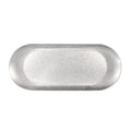 Retro stainless steel oval tray dessert snack plate antique barbecue plate decorative jewelry plate nostalgic tableware