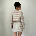european and american cross-border chic women's clothing: new elegant chanel-style mini skirt dress two-piece set
