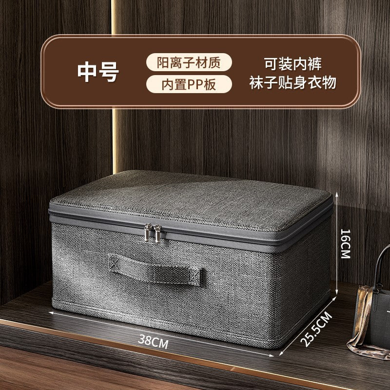 Household down jacket underwear socks storage box, bed bottom storage box, large-capacity storage, dust-proof clothing storage and finishing