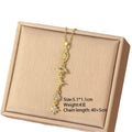 [titanium steel] fashion fashion hot selling tassel necklace women's light luxury high-end versatile clavicle chain jewelry