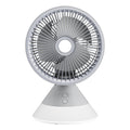 shaking head desktop electric fan for homeusb rechargeable small fan desktop high wind power light remote control circulation fan