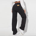 European and american style black jeans for women - new arrival, hot selling casual streetwear straight leg pants, high waist washed denim jeans