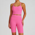 new arrival yoga clothes high waist hip lift tummy control slimming look sling beautiful back running sports intimates bra suit for women