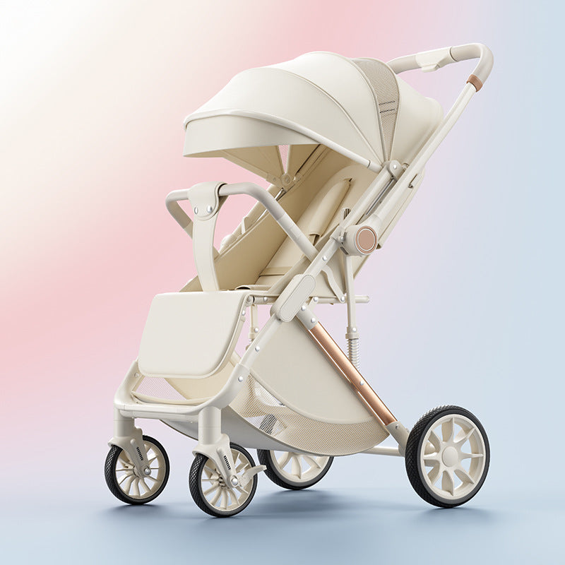 Lightweight landscape two-way foldable stroller baby artifact folding children baby stroller stroller four wheels